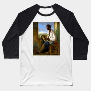 Portrait of Emmanuel Rio with French Horn 1836 Albert Schindler Baseball T-Shirt
